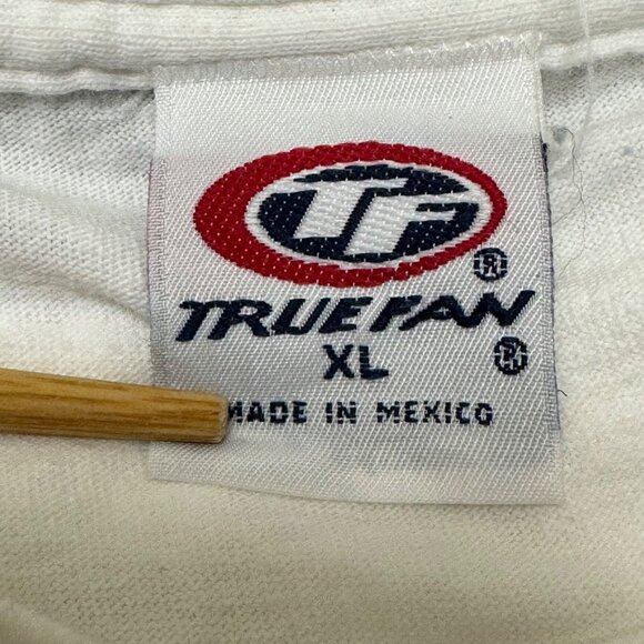 VTG Detroit Tigers Shirt Men's XL White Embroidered MLB Y2K 00s True Fan - Picture 2 of 8